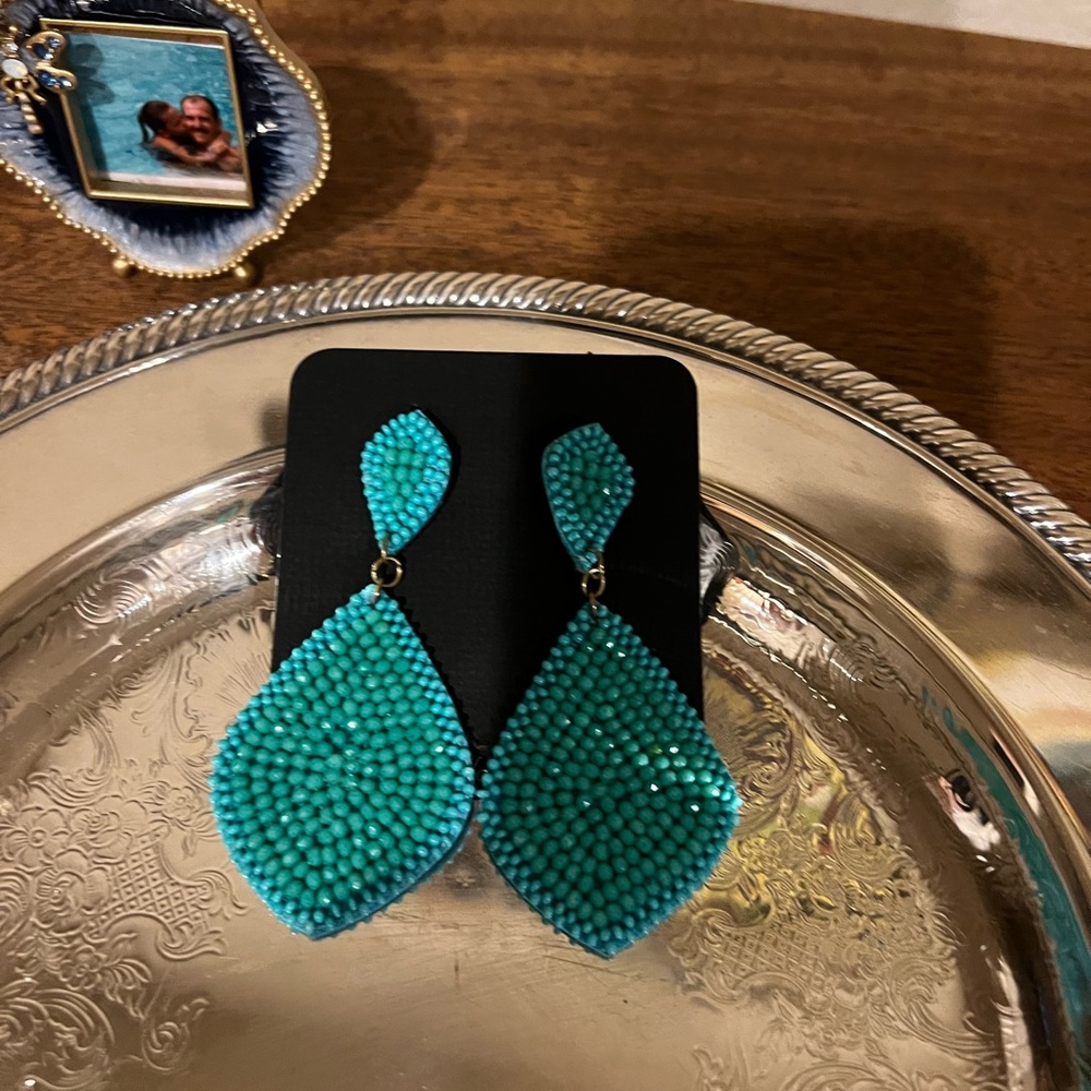 Hand beaded earrings